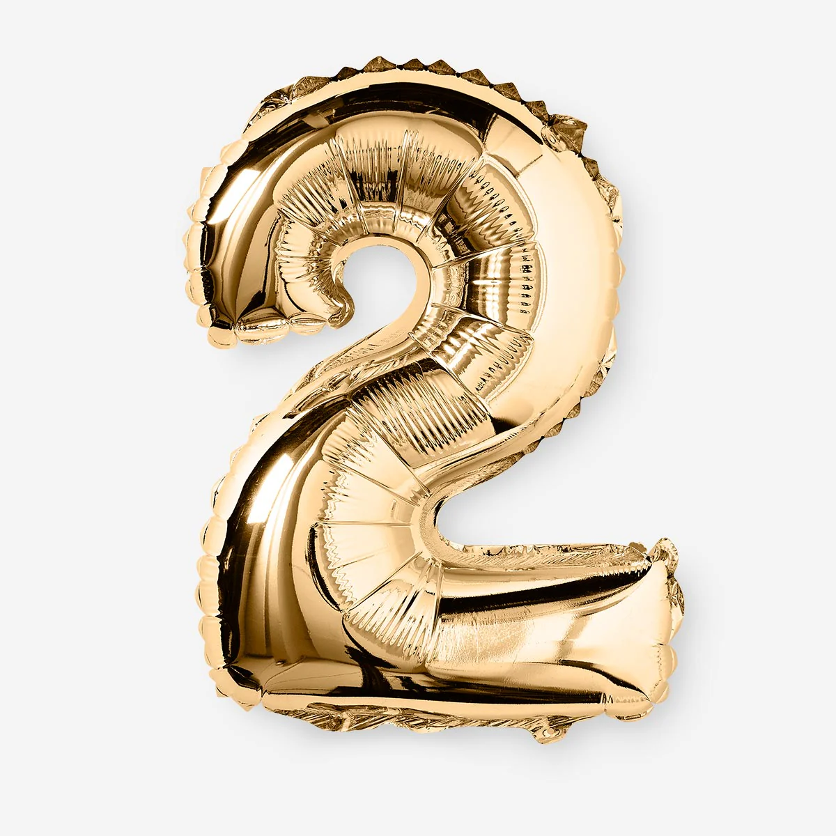 2 Numaralı Gold Folyo Balon