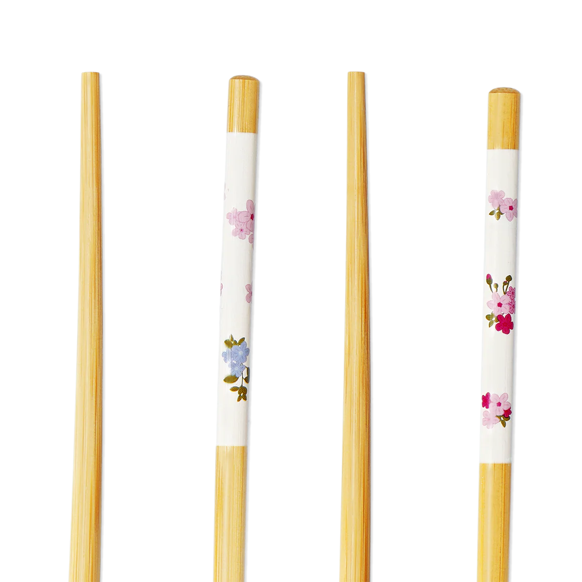 2'li Bahar Çiçekleri Desenli Bambu Chopstick - Image 3
