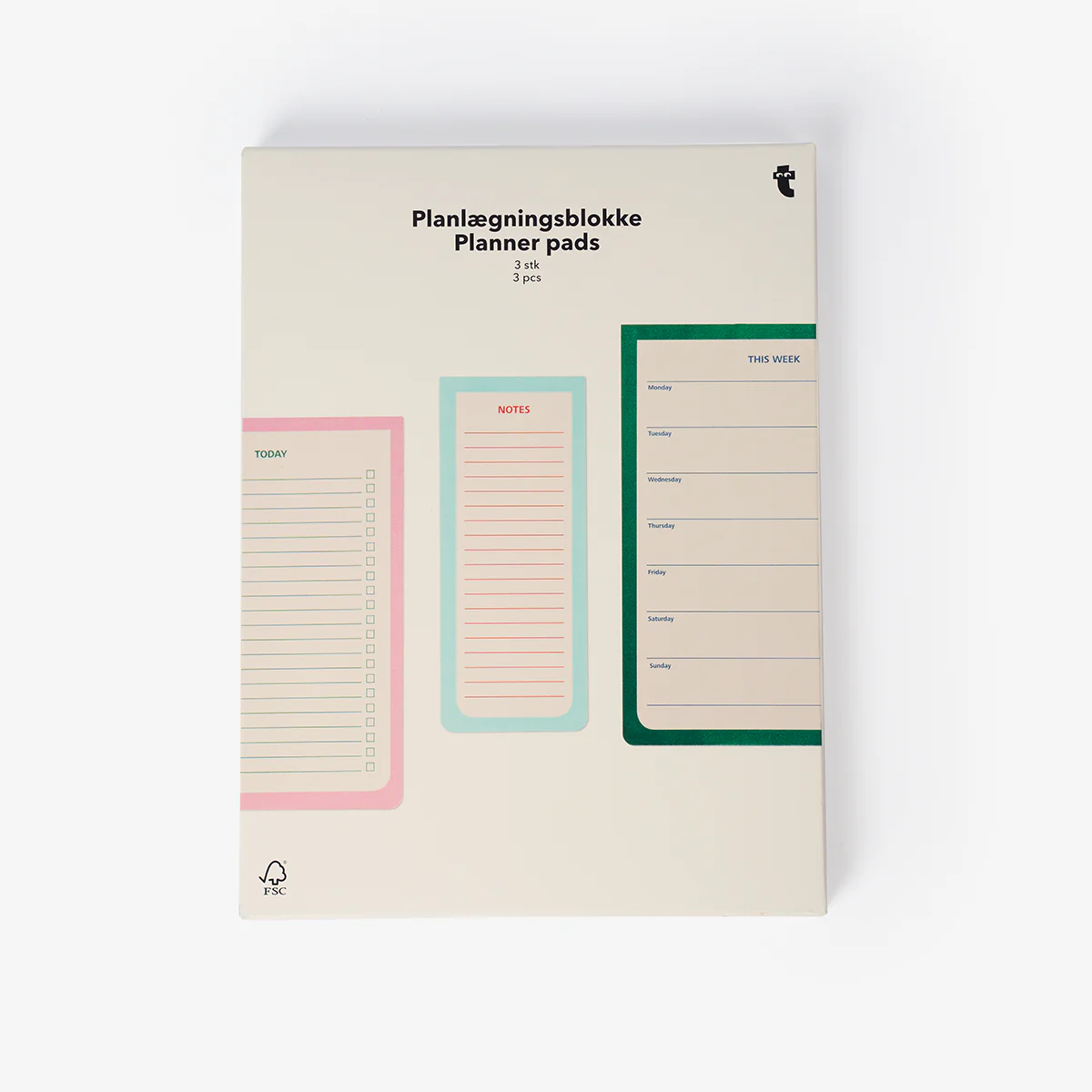 3'lü Çok Renkli Planner Seti - Image 2