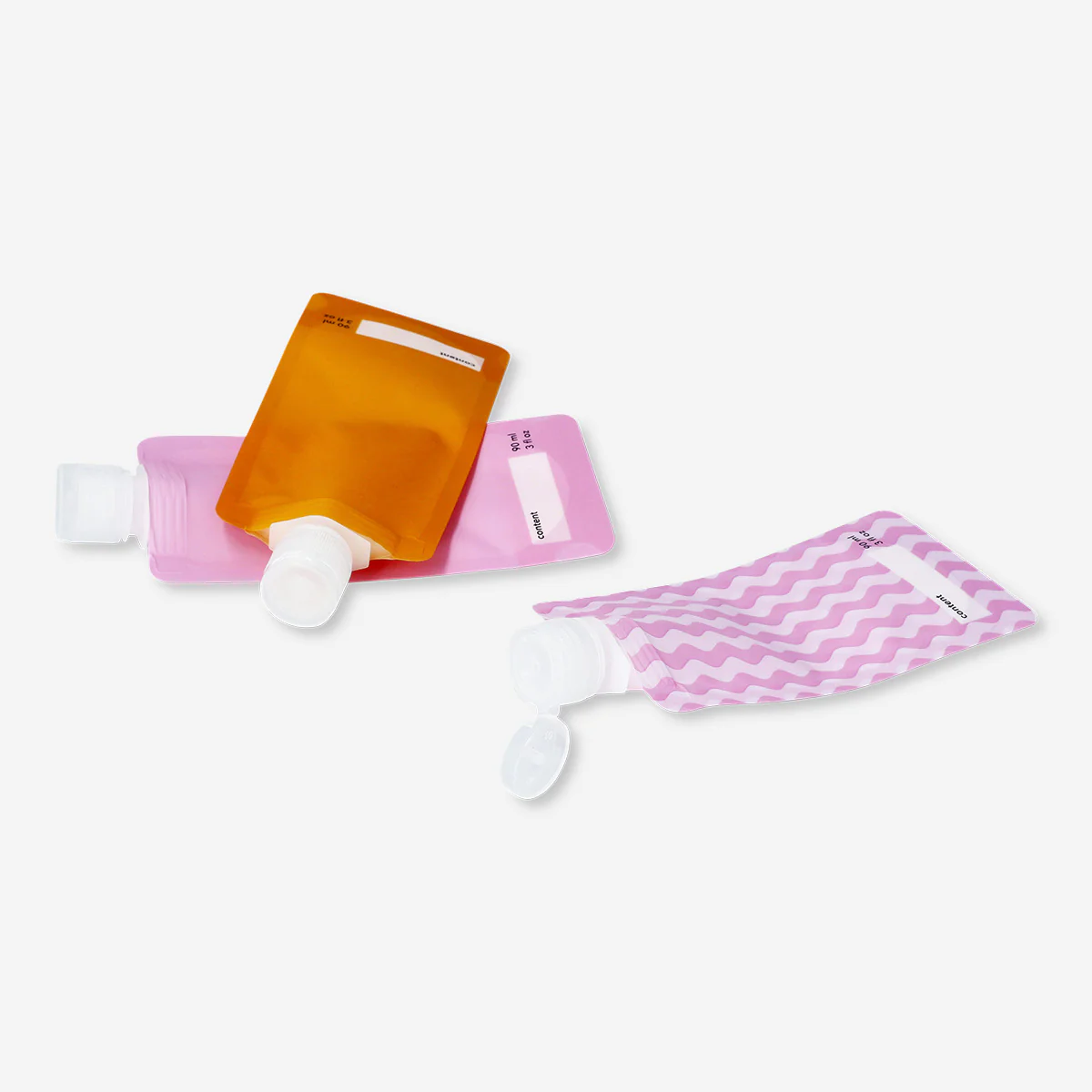 3'lü Seyahat Boy Sıvı Saklama Seti 90 ml - Image 3