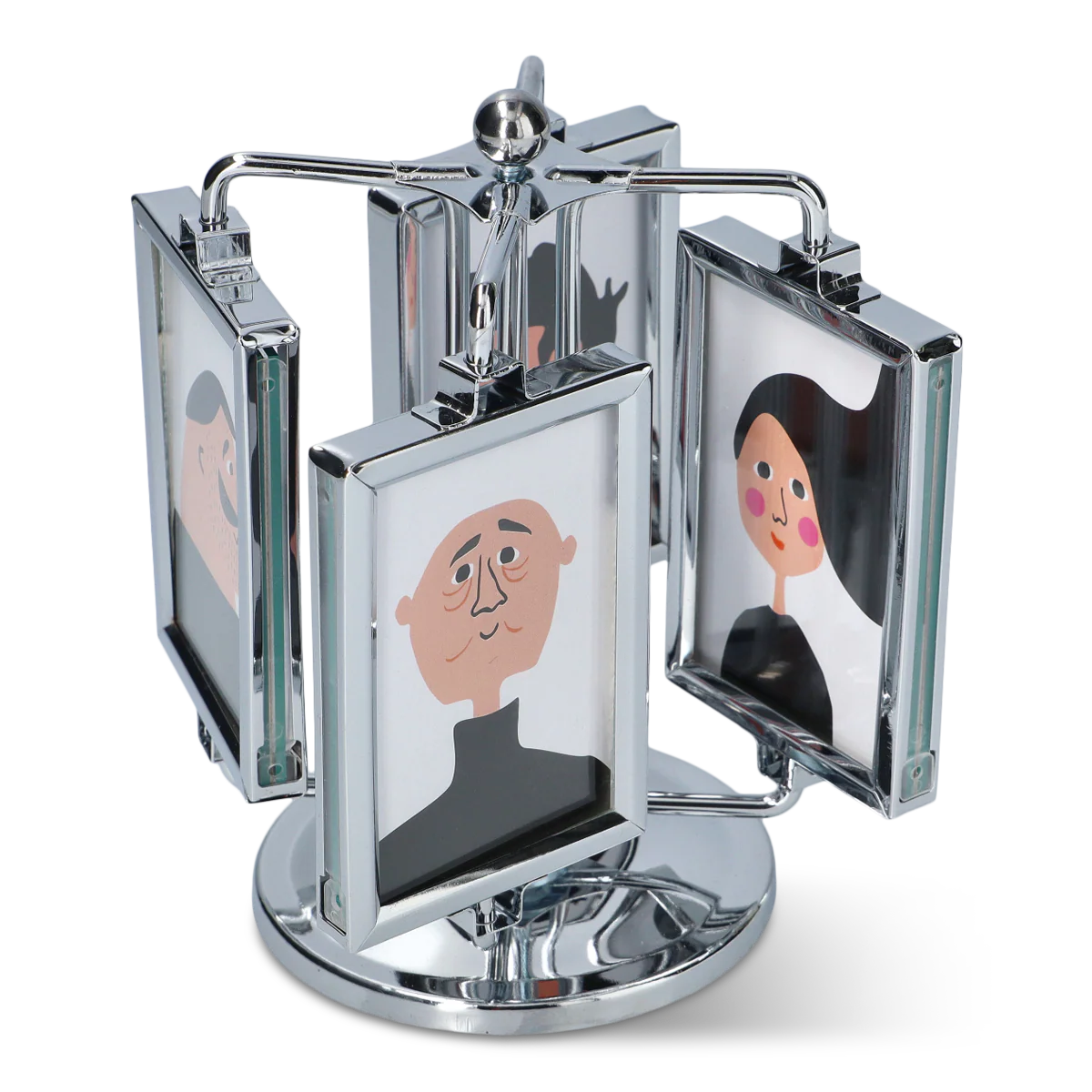 4'lü Gümüş Rengi Çerçeve - Image 2