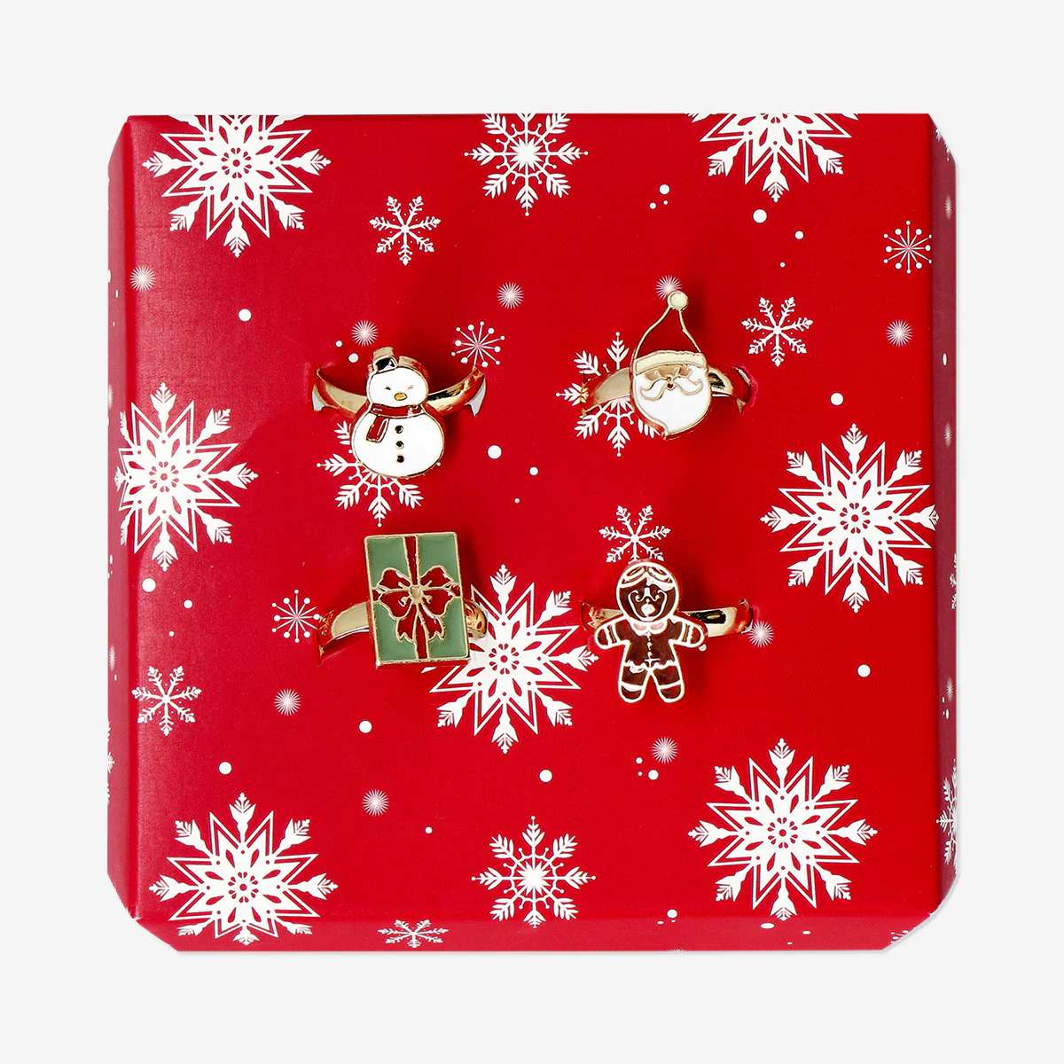 4'lü Noel Baba Temalı Yüzük - Image 2