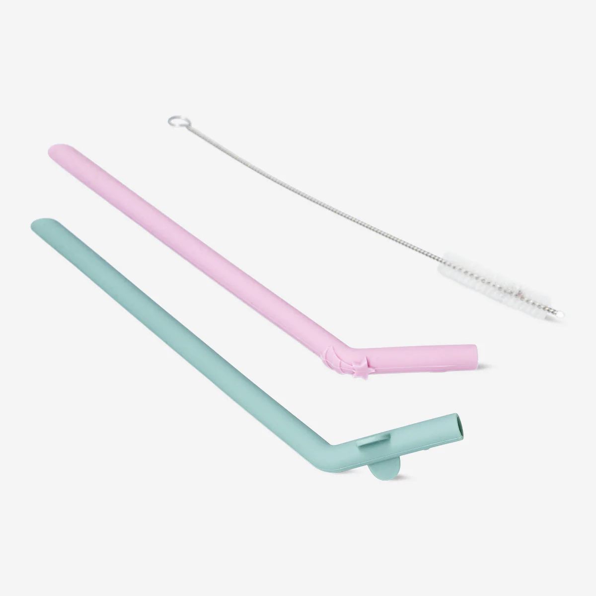 4'lü Pembe Yeşil Silikon Pipet - Image 2