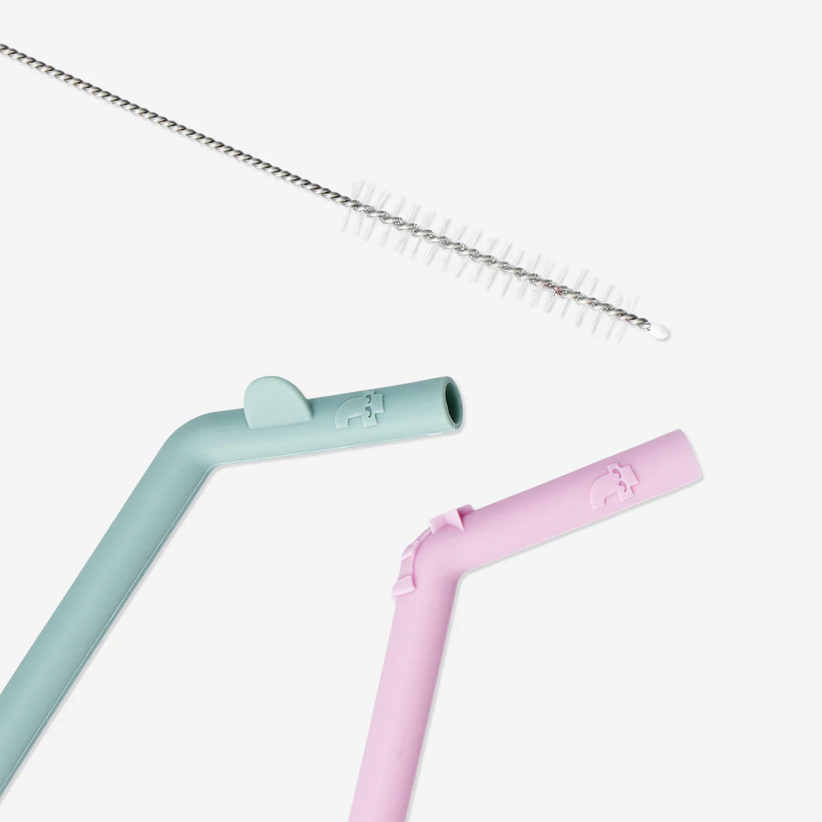 4'lü Pembe Yeşil Silikon Pipet - Image 3
