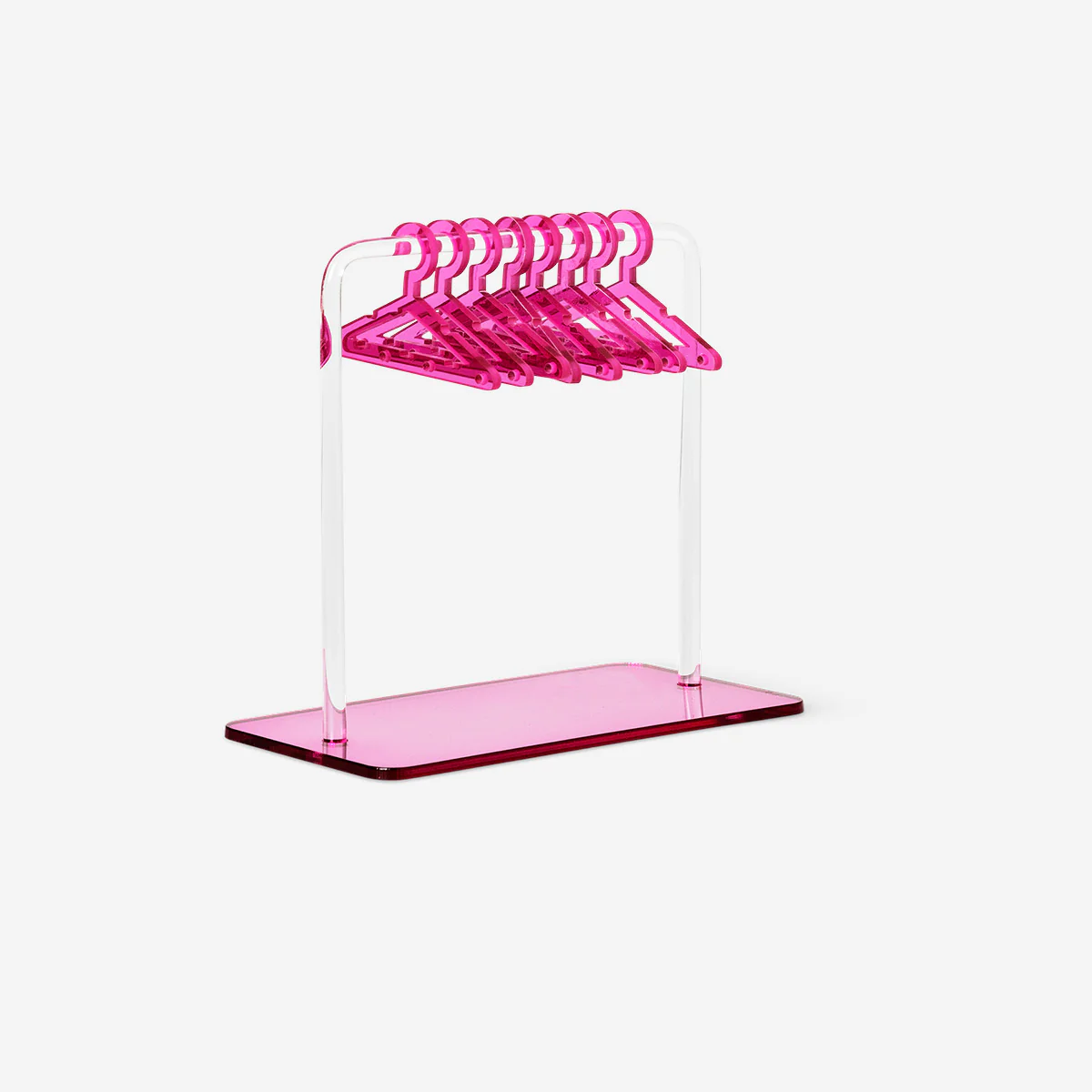 8 Askılı Askılık Şeklinde Pembe Küpe Standı - Image 3