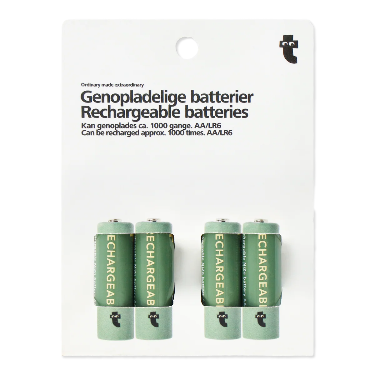 AA  4'lü Şarj Edilebilir Pil - 1.5V - Image 2