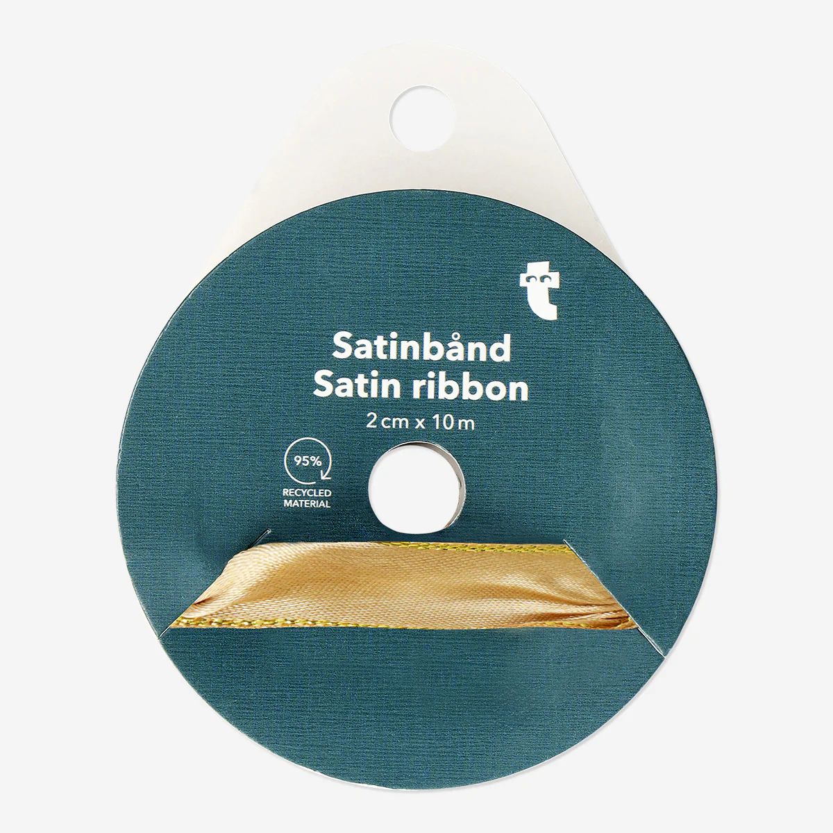 Altın Rengi Saten Kurdele 2 cm x 10 m - Image 3