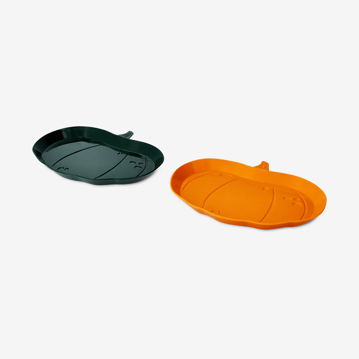 Balkabağı Şeklinde 2'li Plastik Tabak - Image 2