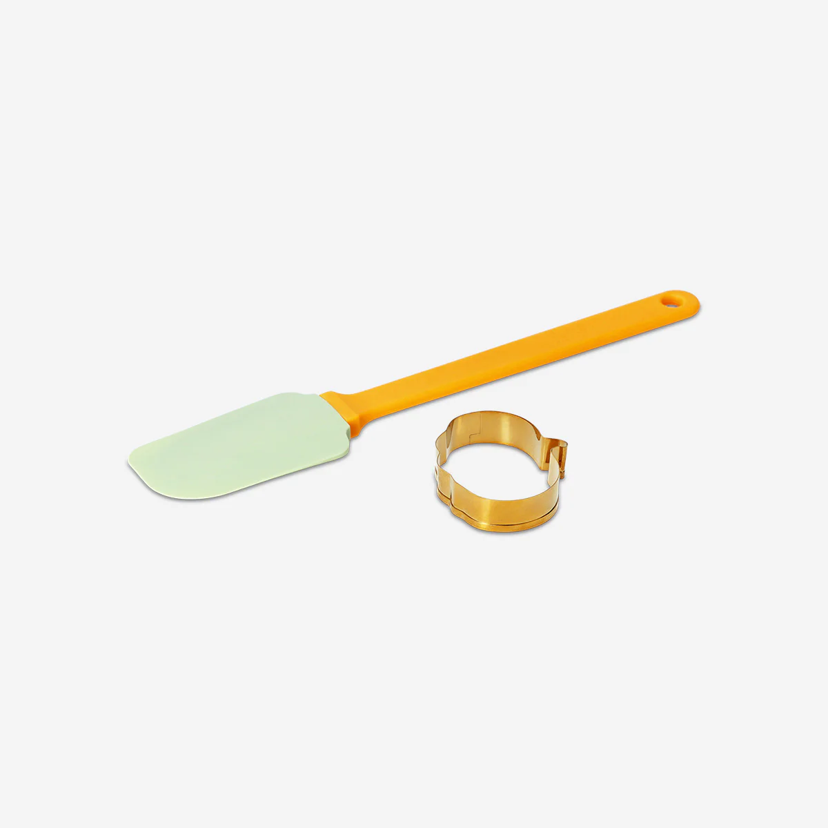 Balkabağı Şeklinde Kurabiye Kalıbı ve Silikon Spatula Seti - Image 4