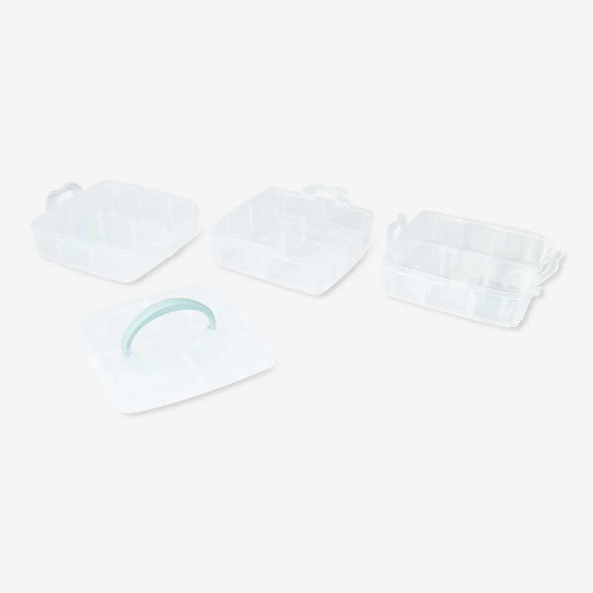 Bölmeli Plastik Mavi Saklama Kutusu - Image 2