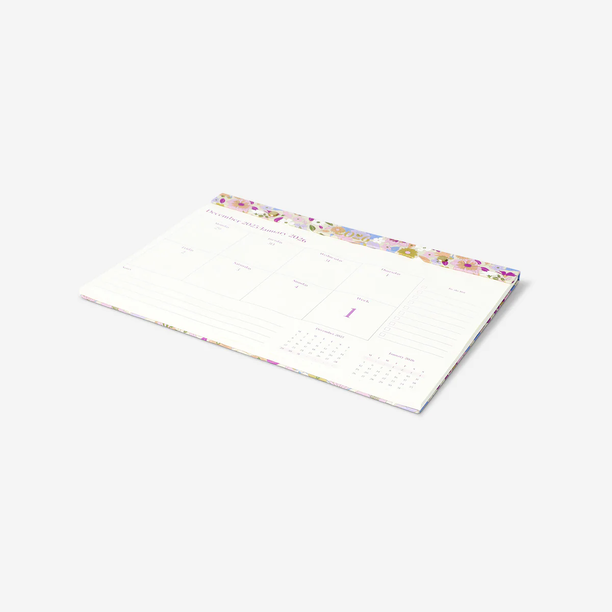 Çiçekli 2026 Masaüstü Planlayıcı Defter - Image 2