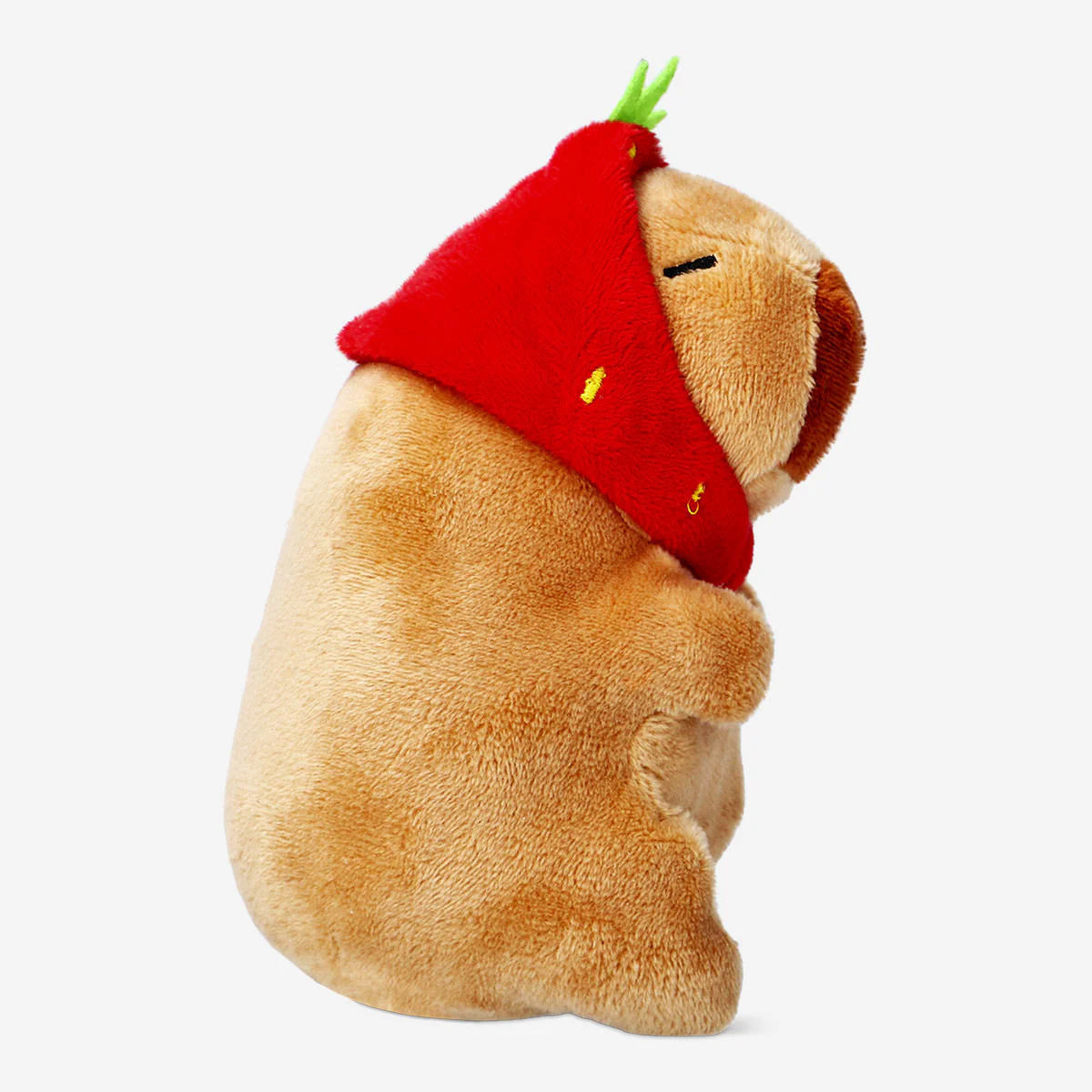 Çilek Şapka Detaylı Kapibara Peluş Oyuncak - Image 2