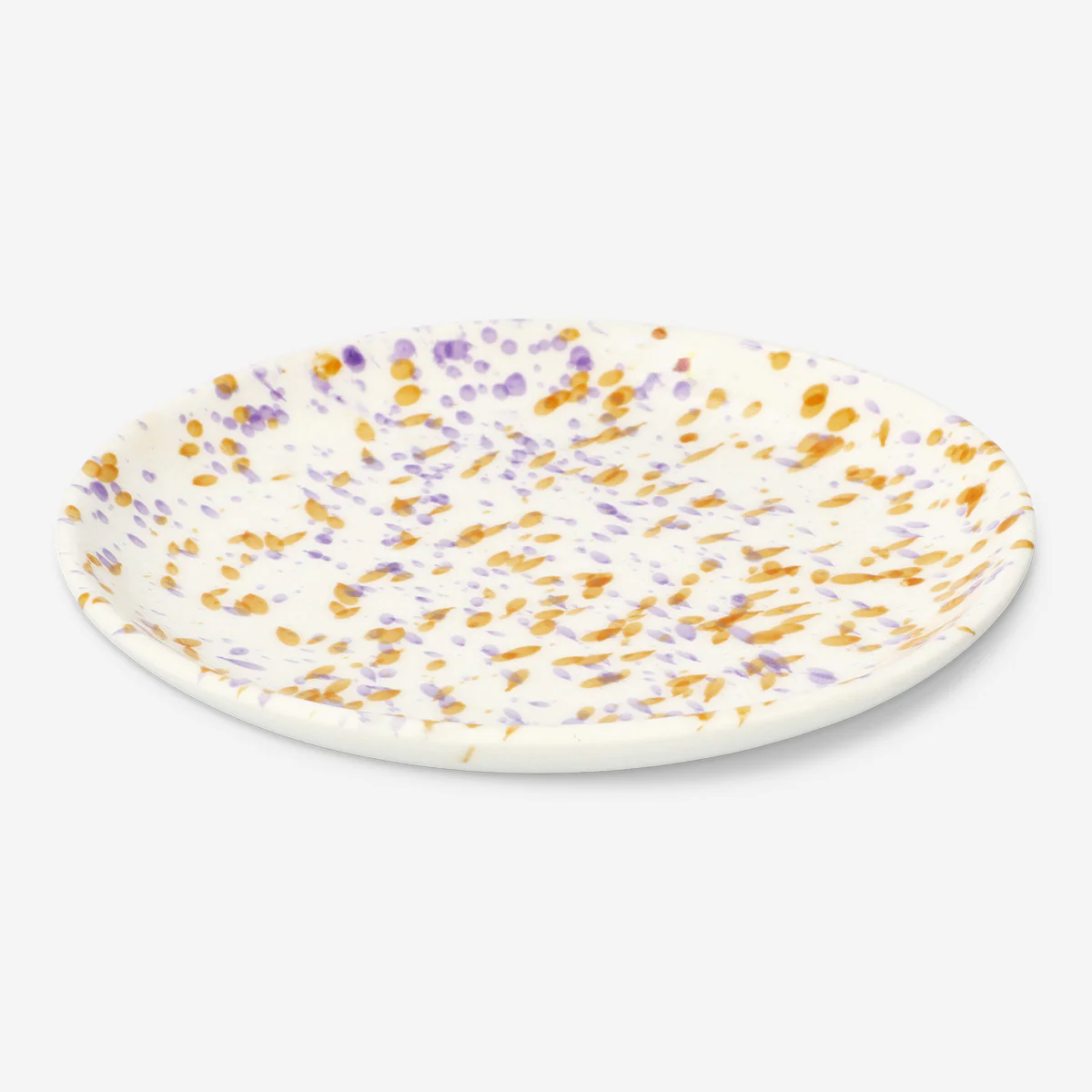 Çok Renkli Desenli Seramik Tabak 18,6 cm