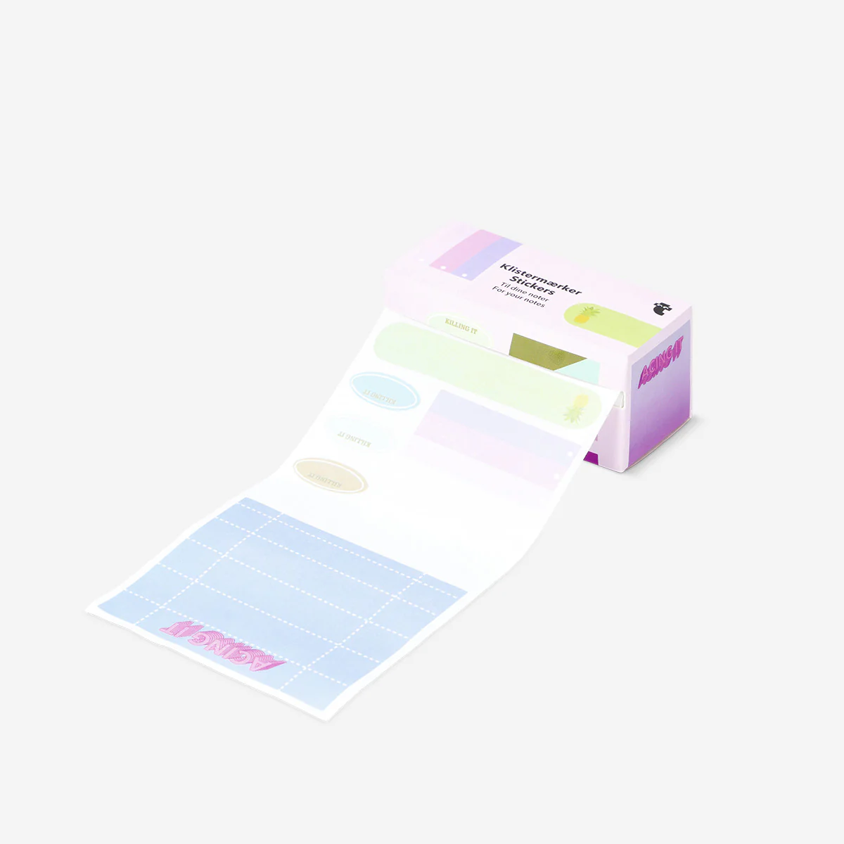 Çok Renkli Desenli Sticker Seti