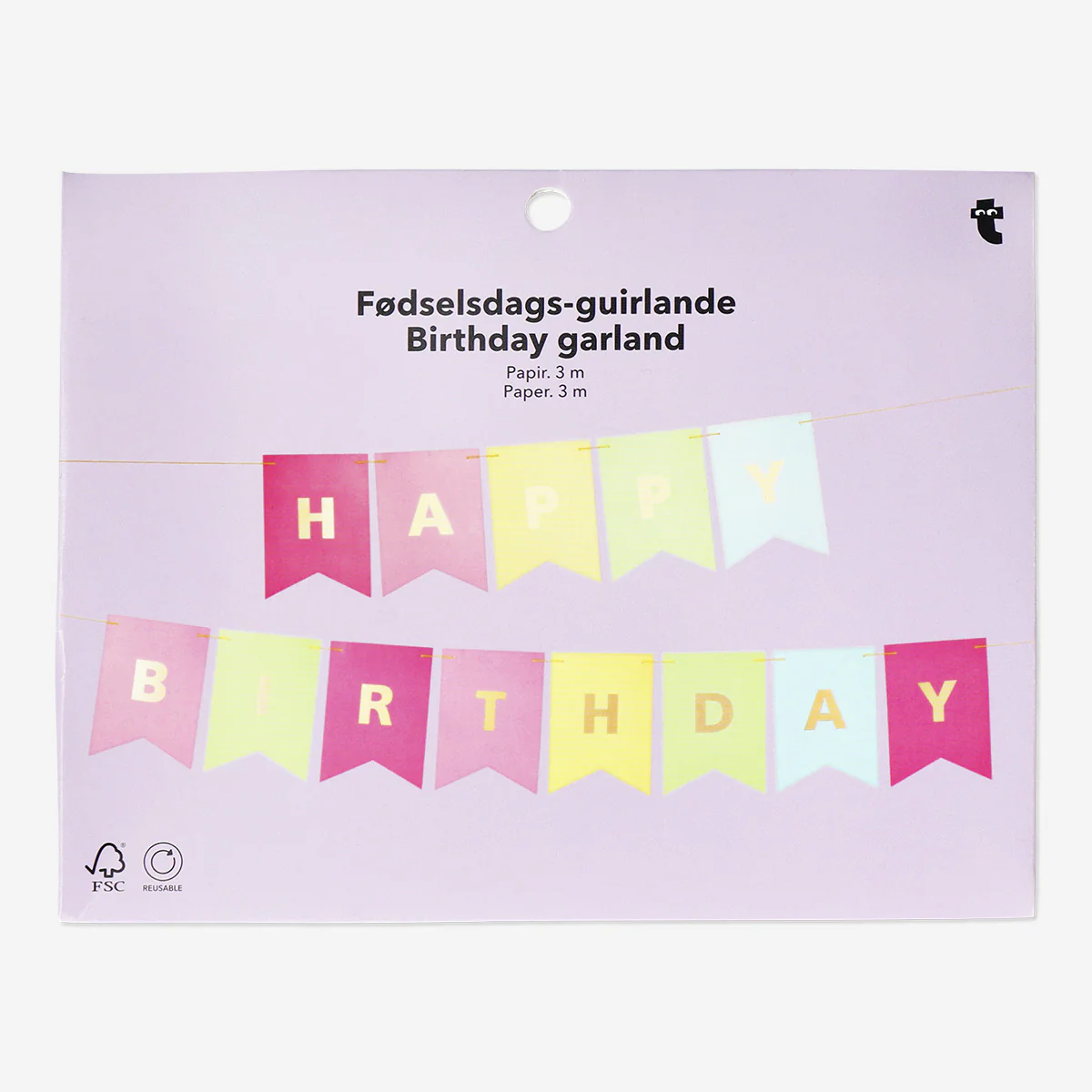 Çok Renkli "Happy Birthday" Dekoratif Duvar Süsü - Image 3