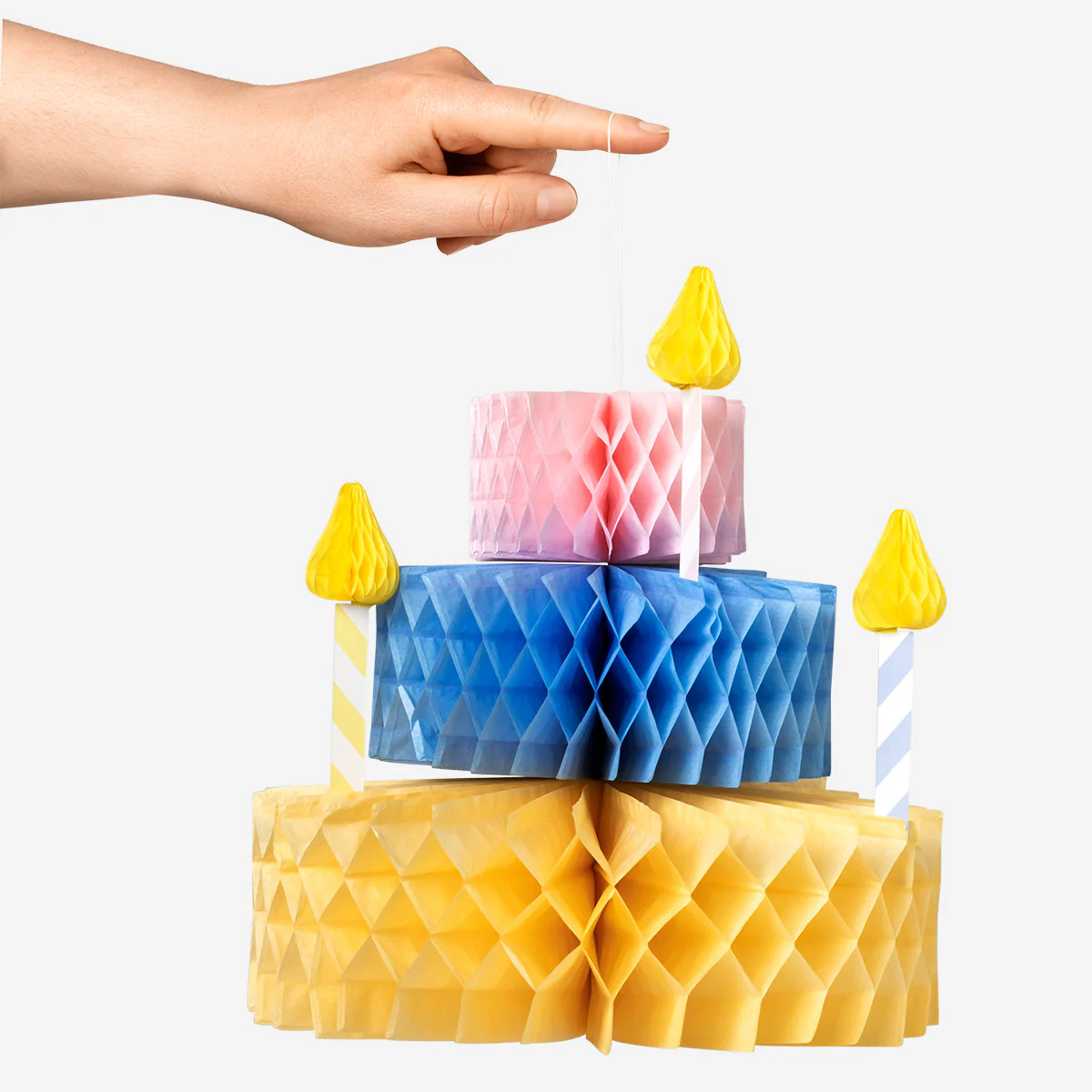 Doğum Günü Pastası Şeklinde 3D Kağıt Süs - Image 3