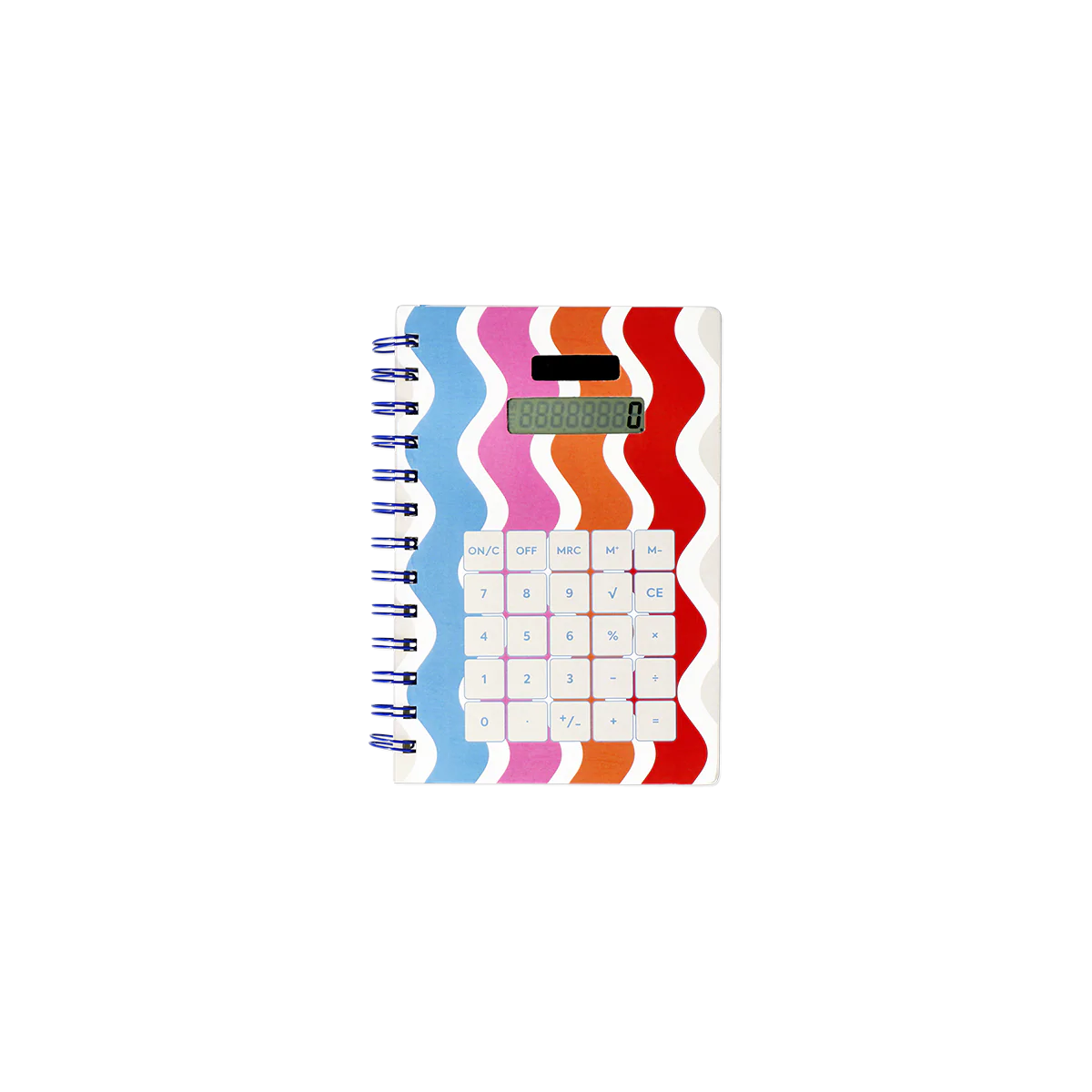 Hesap Makinesi Detaylı Çizgili Spiralli Defter - Image 2