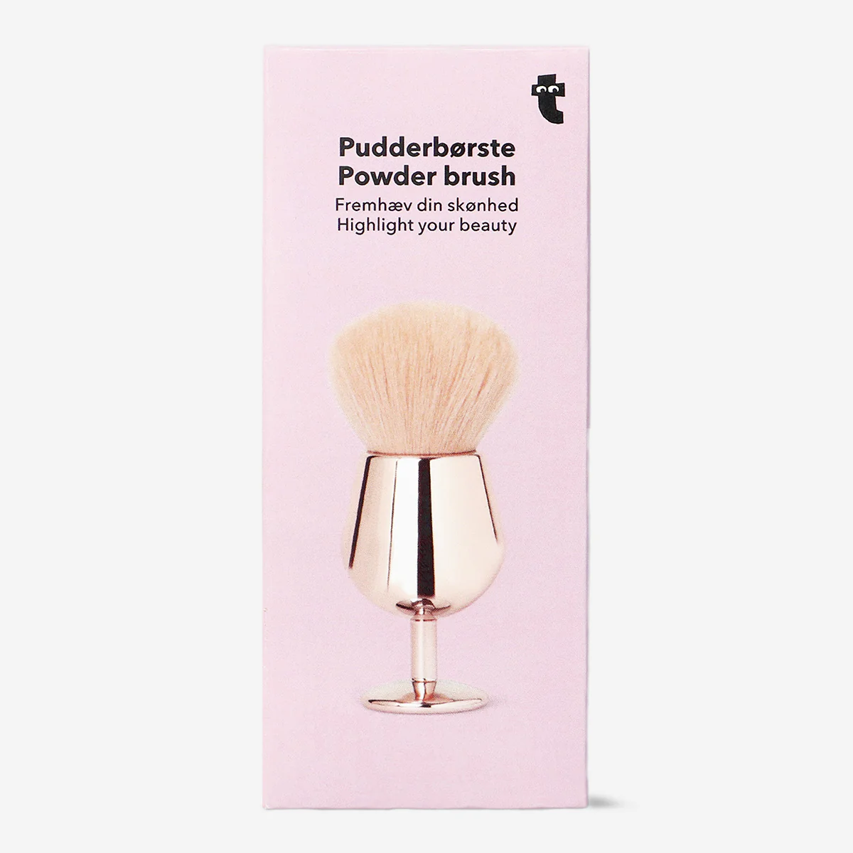 Kadeh Şekilli Pembe Pudra Fırçası - Image 3