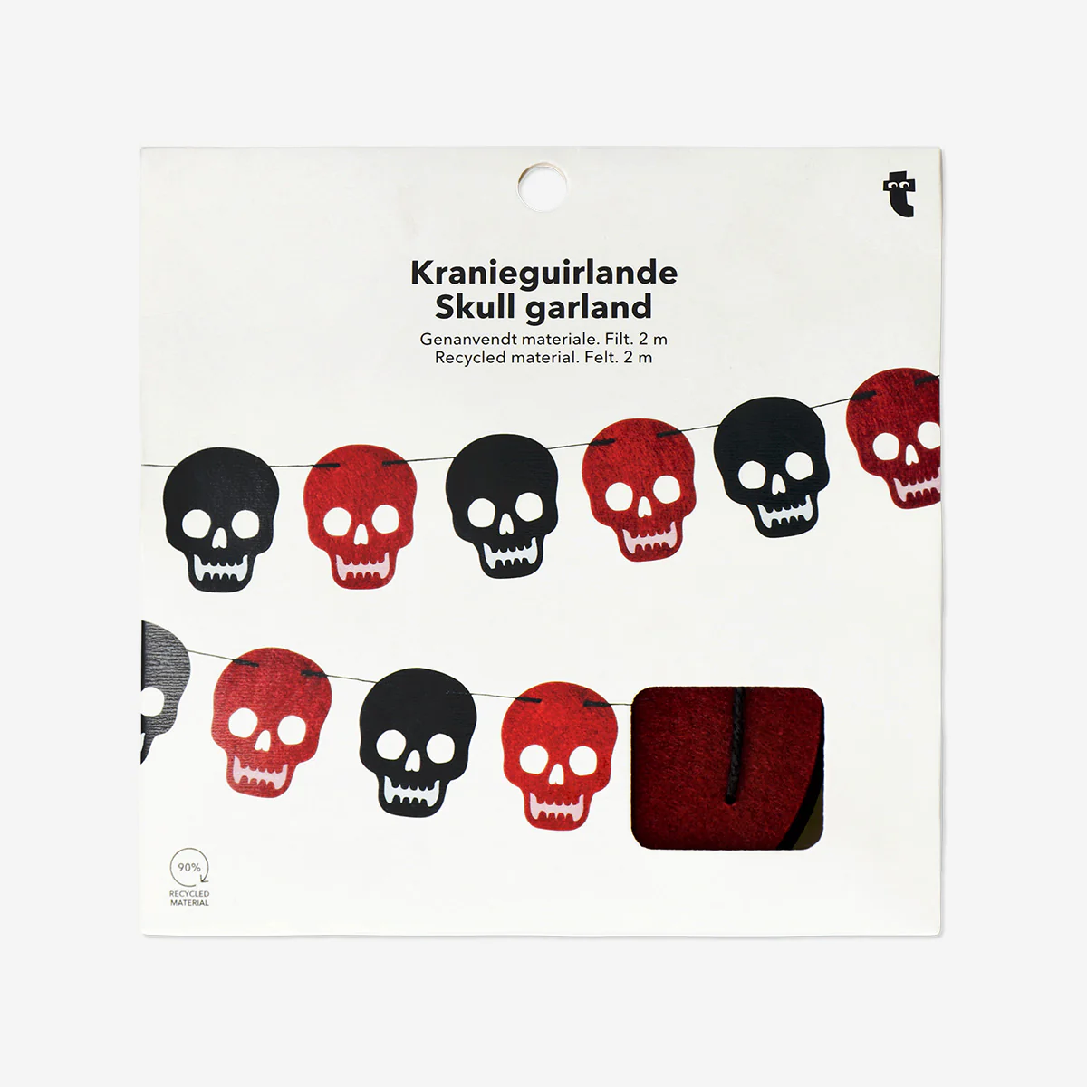Kafatası Şeklinde Kağıt Şerit Süs 2 m - Image 5