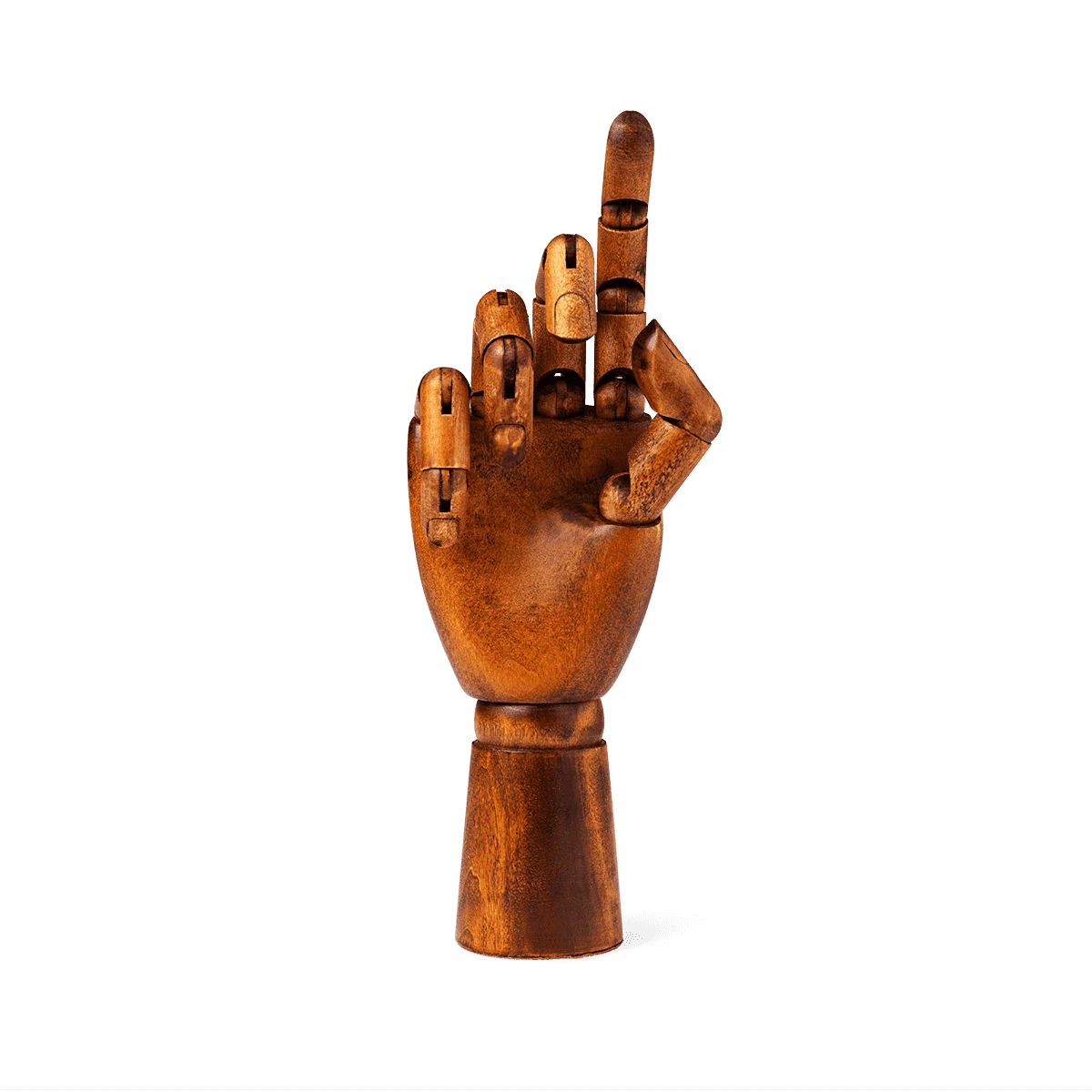 Kahverengi Ahşap El Modeli 25 cm - Image 3