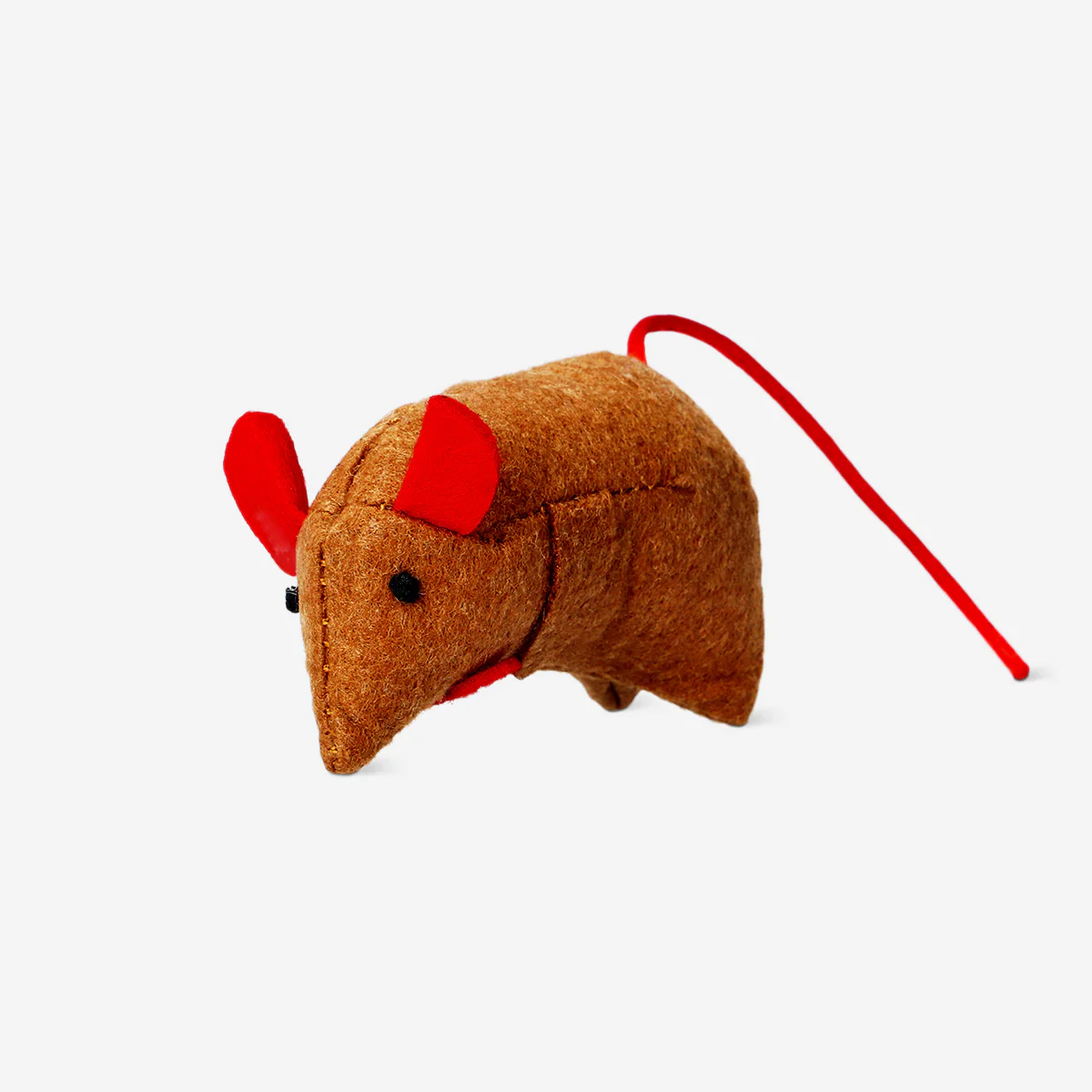 Kahverengi Fare Şeklinde Kedi Oyuncağı - Image 4