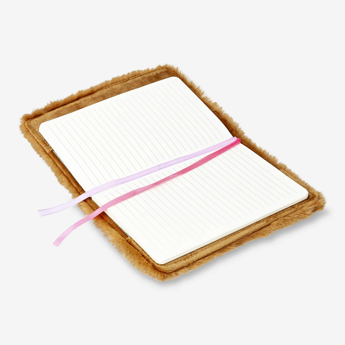 Kahverengi Peluş Tavşan Kaplamalı A5 Defter - Image 2