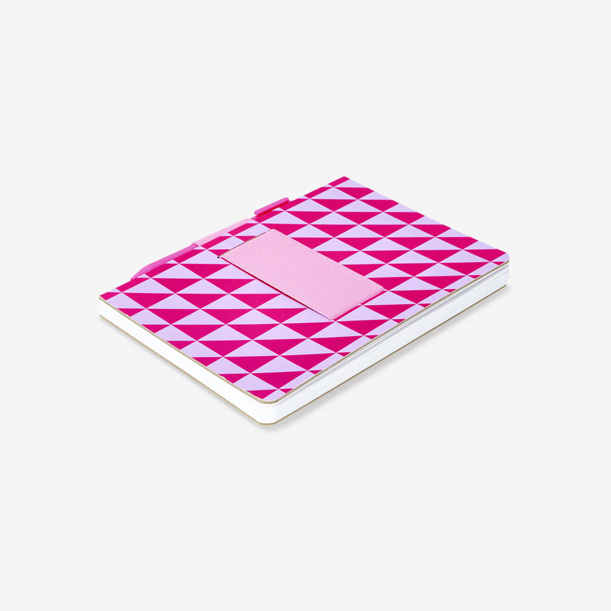 Kalemli Pembe Geometrik Desenli Defter A5 - Image 3