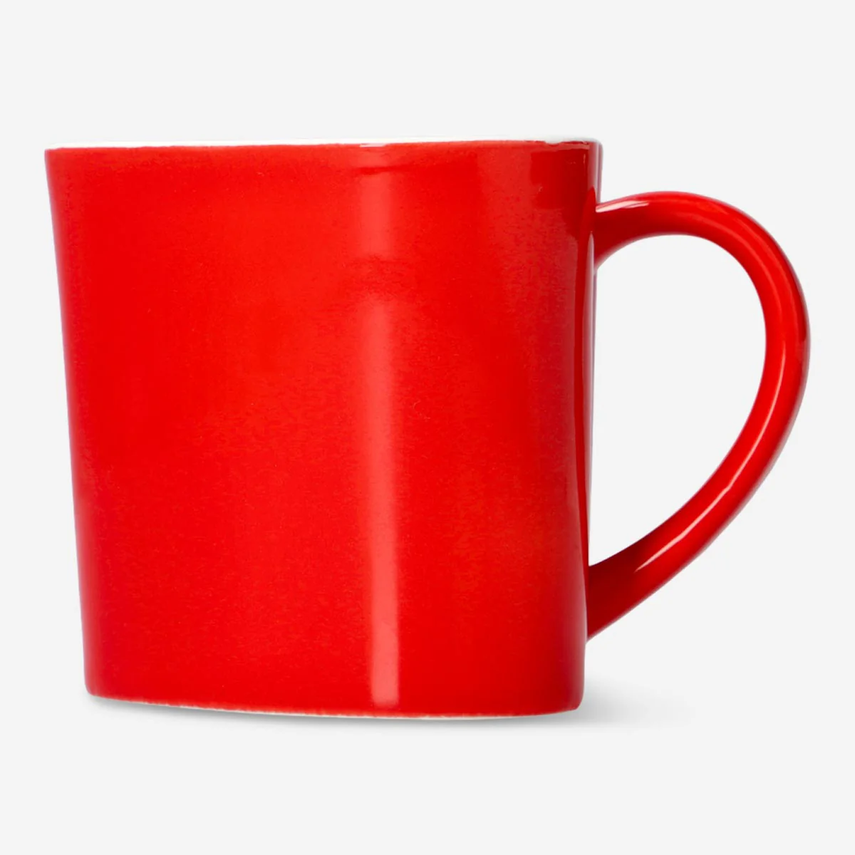 Kalp Şekilli Kırmızı Seramik Kupa 330 ml - Image 5