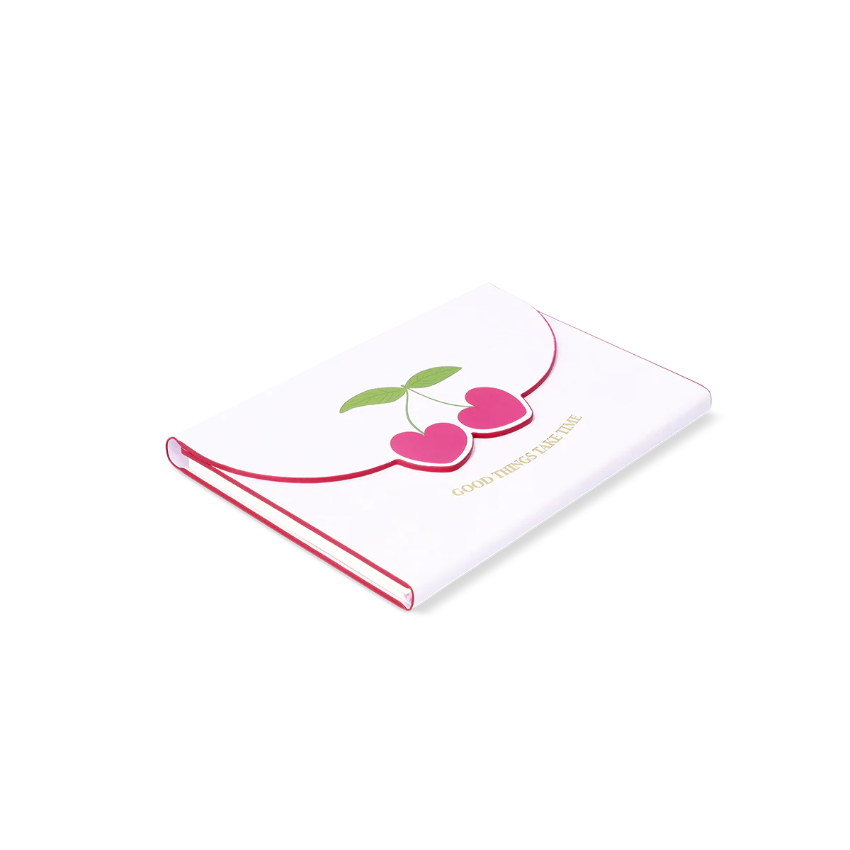 Kiraz Desenli Pembe Defter A5 - Image 2