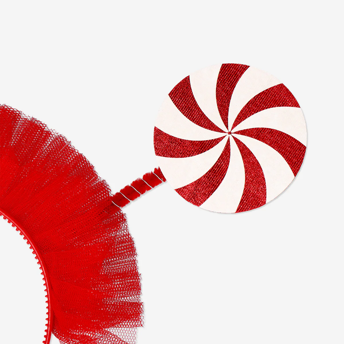 Kırmızı Beyaz Şeker Detaylı Taç - Image 3