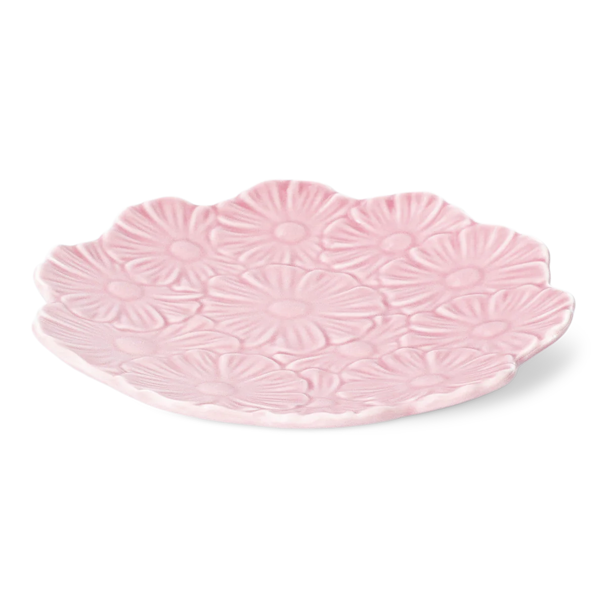 Küçük Pembe Çiçek Desenli Seramik Tabak - Image 2