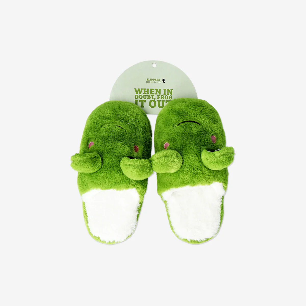 Kurbağa Şeklinde Peluş Terlik 40/41 - Image 2