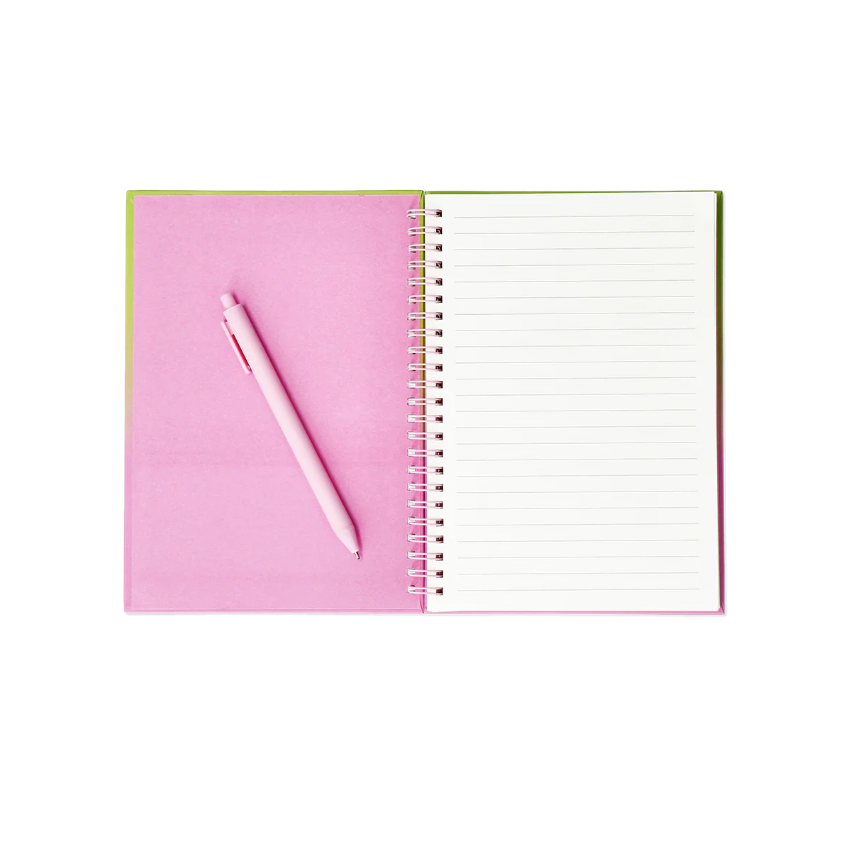 Kuş Detaylı Kalem Tutuculu Spiralli Pembe Defter - Image 4