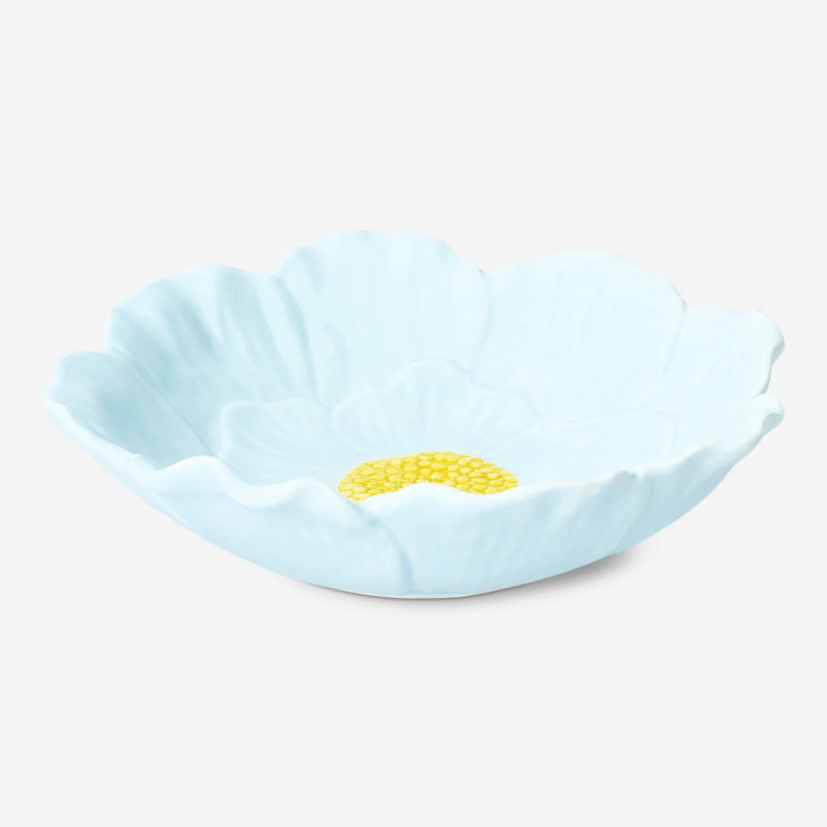 Mavi Çiçek Şekilli Tabak 18 cm - Image 2