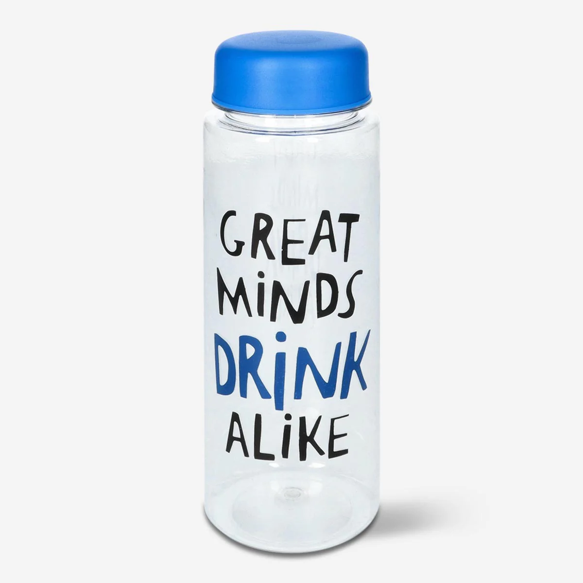 Mavi Kapaklı Şeffaf Matara 500 ml - Image 2