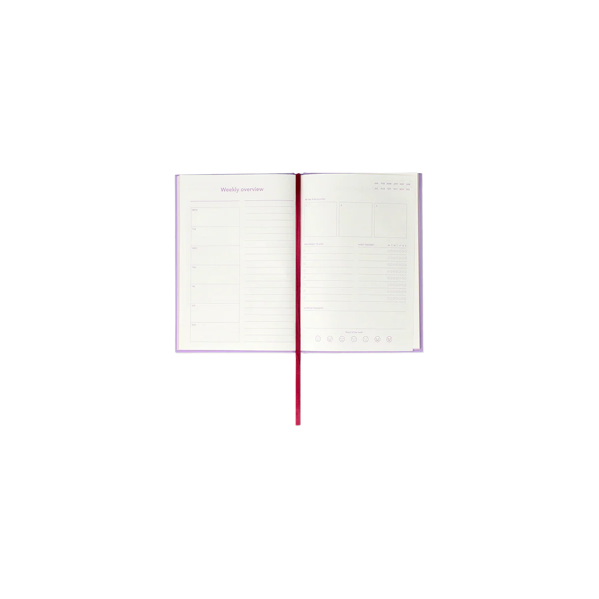 Mor Haftalık Planlayıcı Defter - Image 2