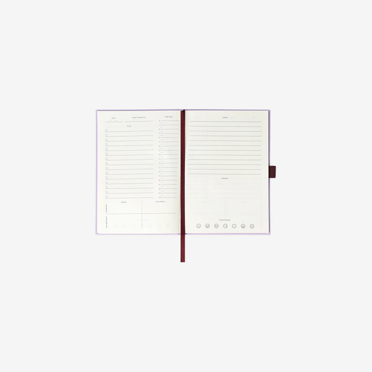 Mor Tarihsiz A5 Planlayıcı Defter - Image 2