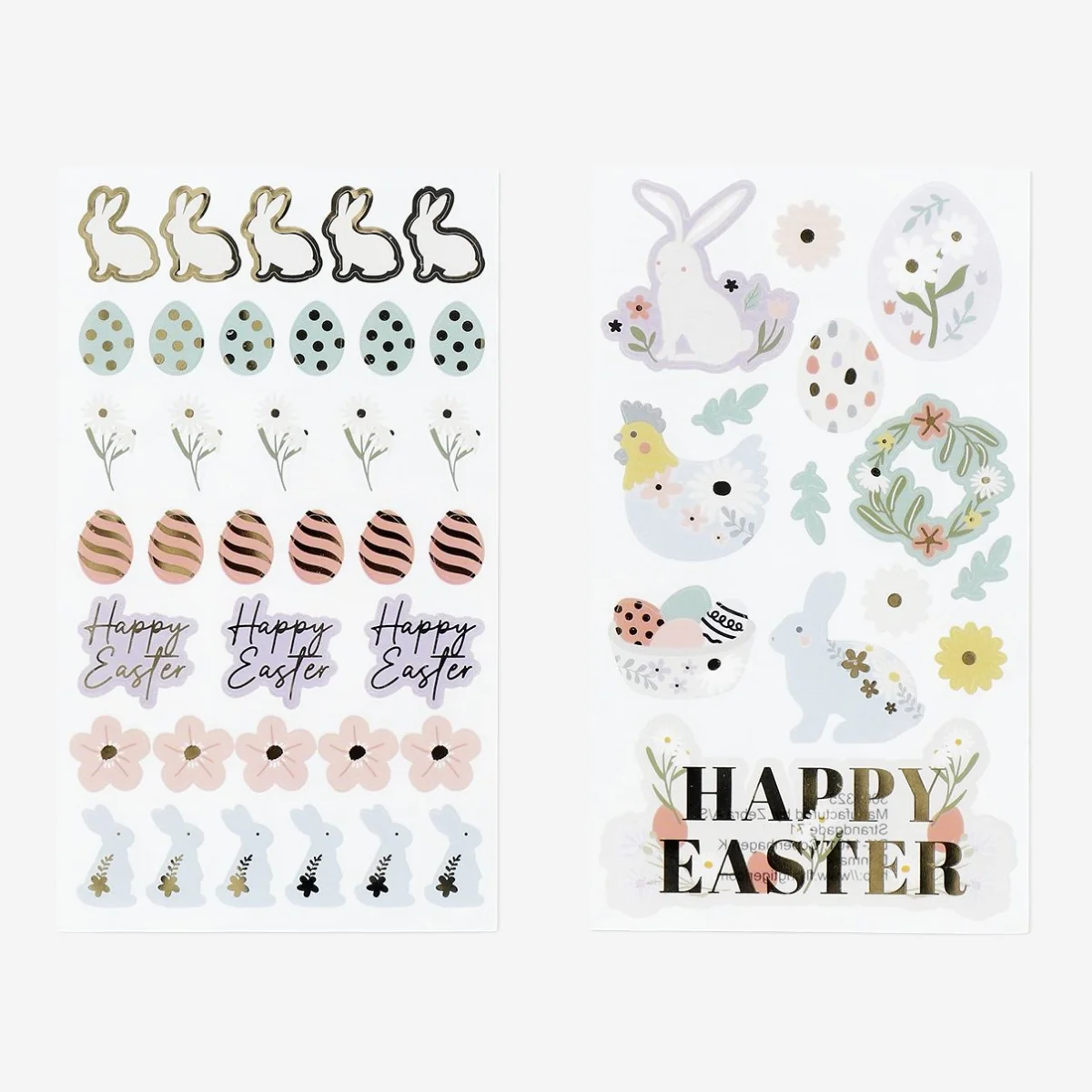Paskalya Temalı Sticker Seti