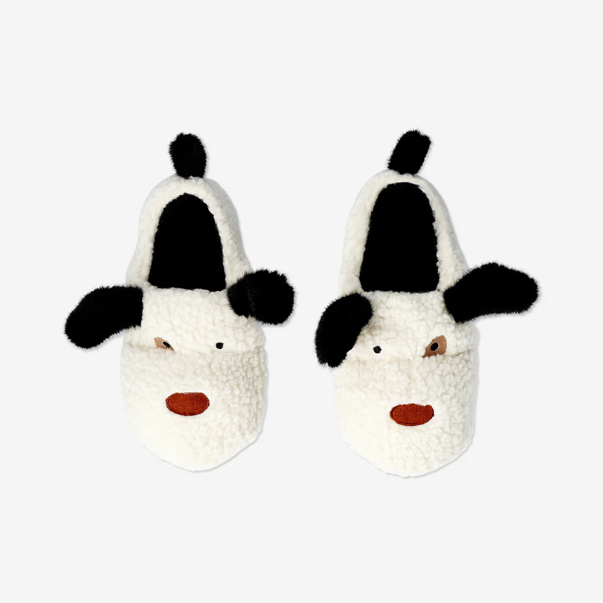 Peluş Beyaz Köpek Şeklinde Terlik 39/40