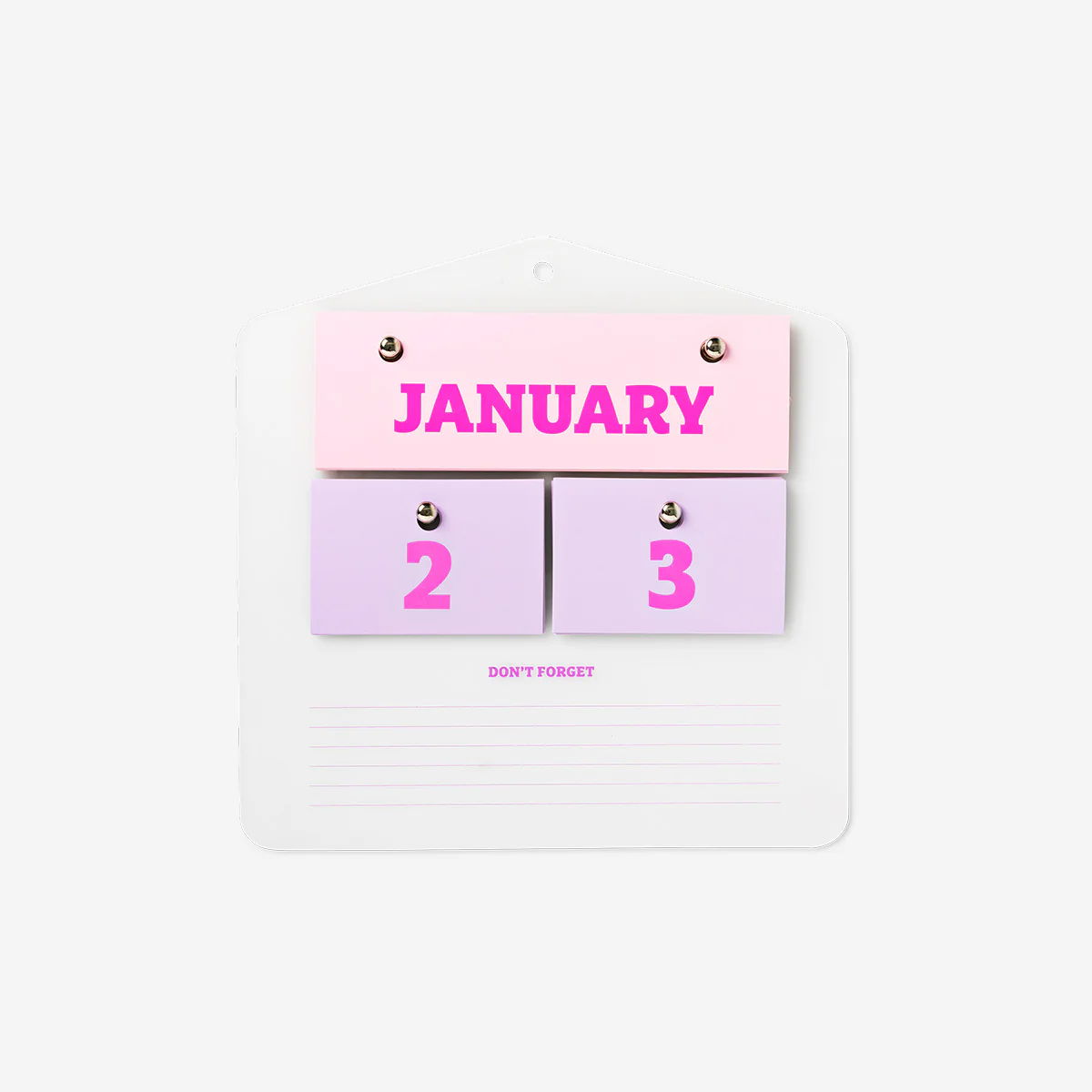 Pembe Akrilik Duvar Takvimi - Image 2