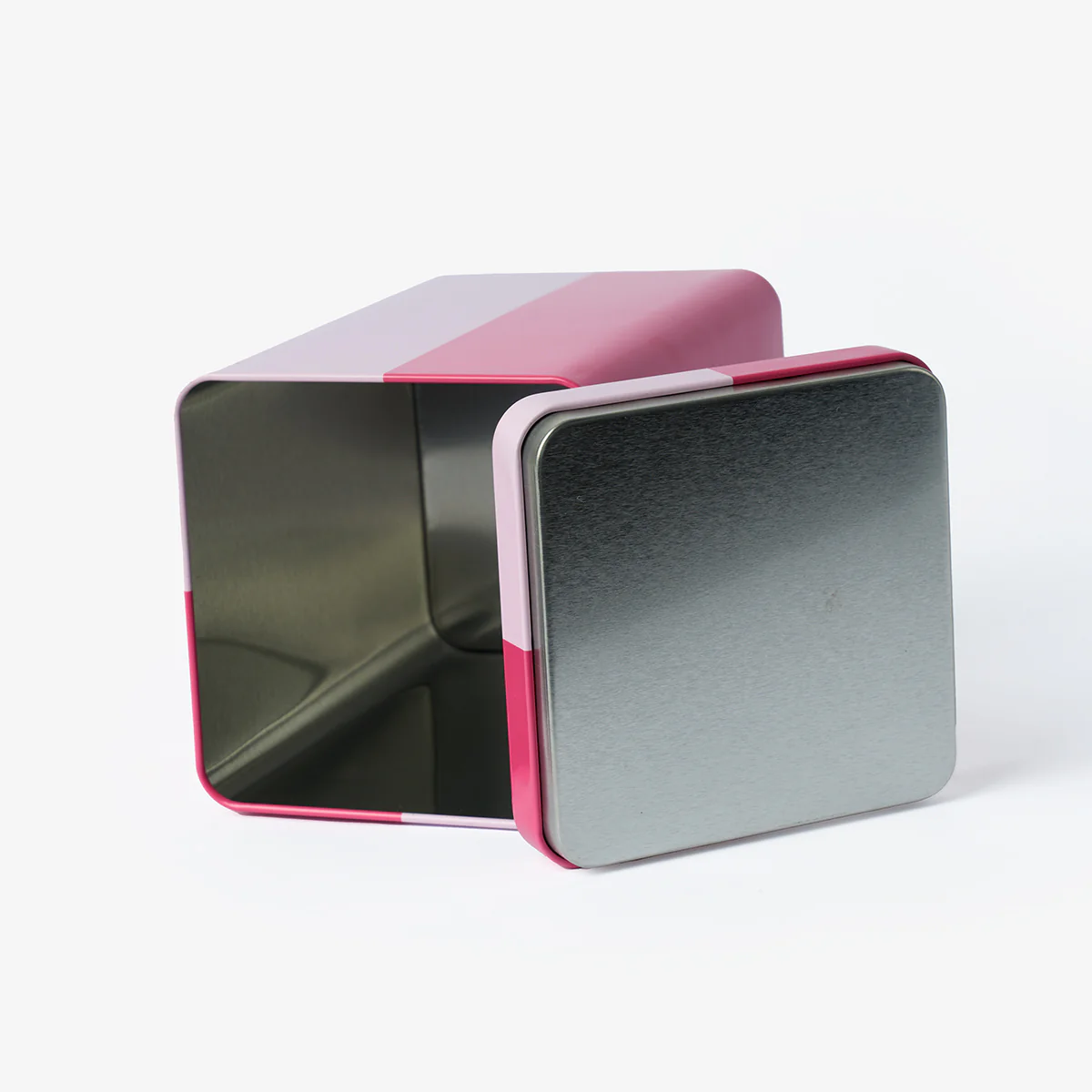 Pembe Blok Renkli Büyük Metal Kutu - Image 4