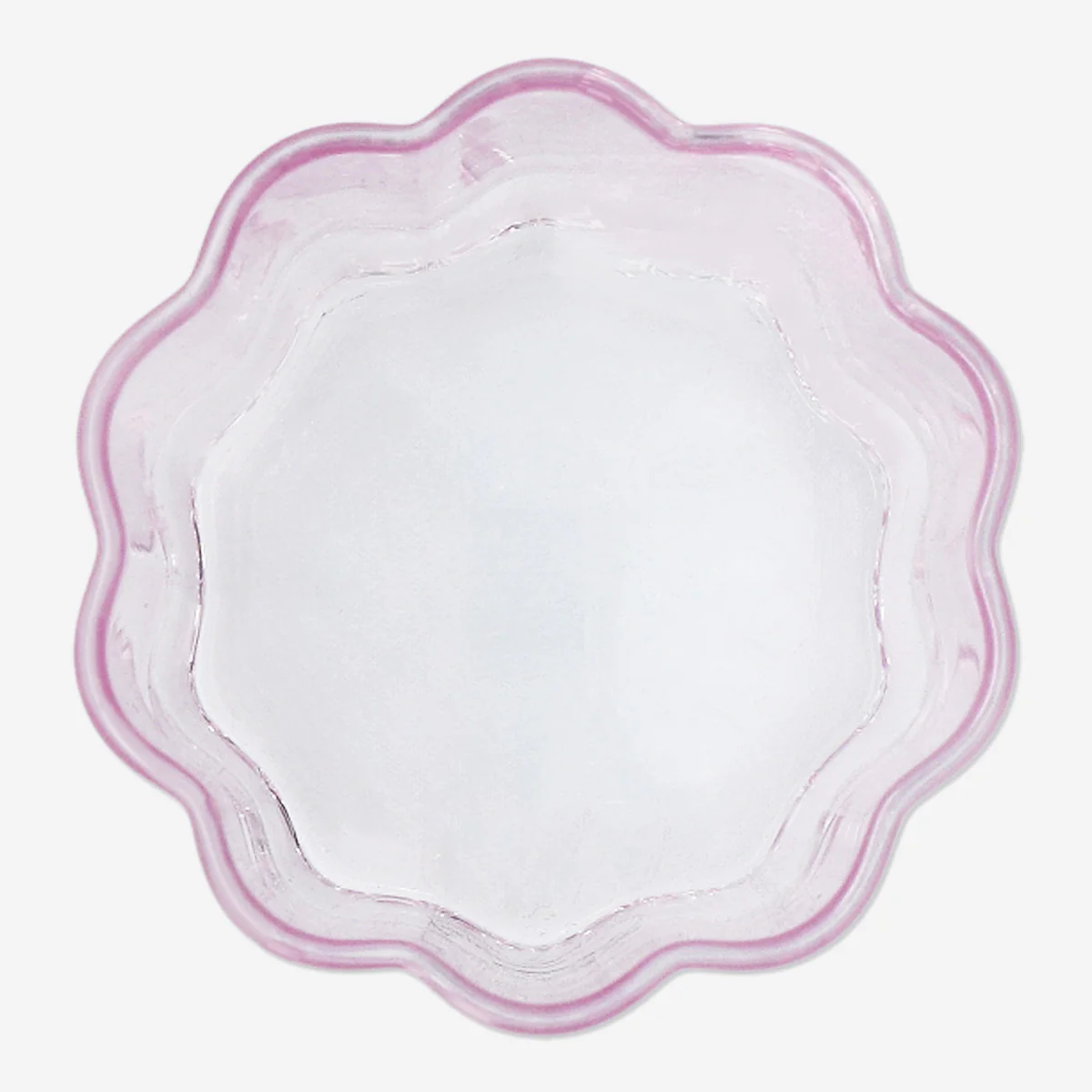 Pembe Çiçek Şeklinde Cam Bardak - Image 3