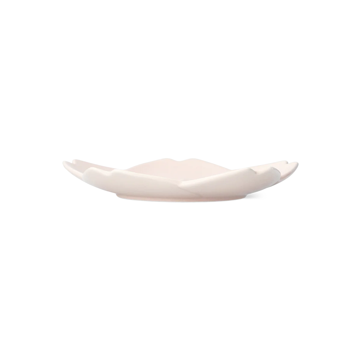 Pembe Çiçek Şeklinde Seramik Tabak - Image 3