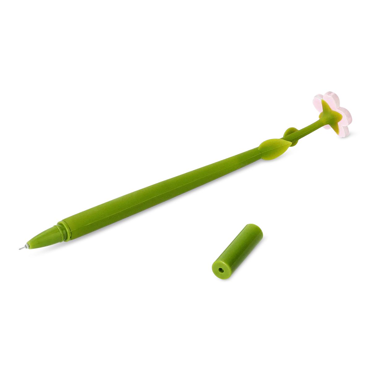 Pembe Çiçek Şeklinde Tükenmez Kalem - Image 3