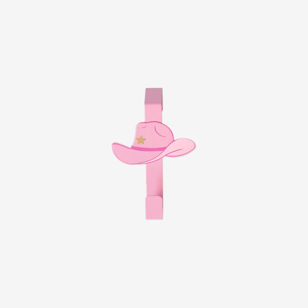 Pembe Kovboy Şapkası Şeklinde Kapı Askısı