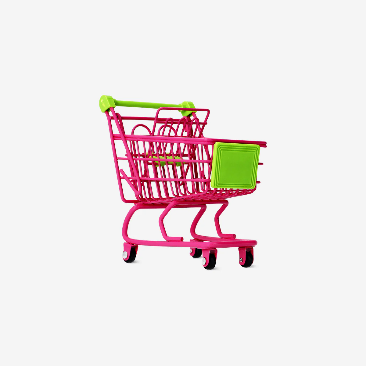Pembe Yeşil Mini Alışveriş Arabası - Image 3
