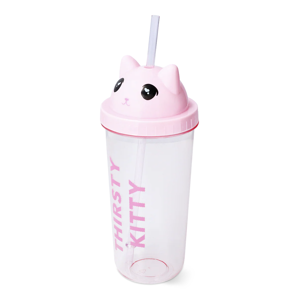 Pipetli Kedi Detaylı Pembe Bardak - Image 2