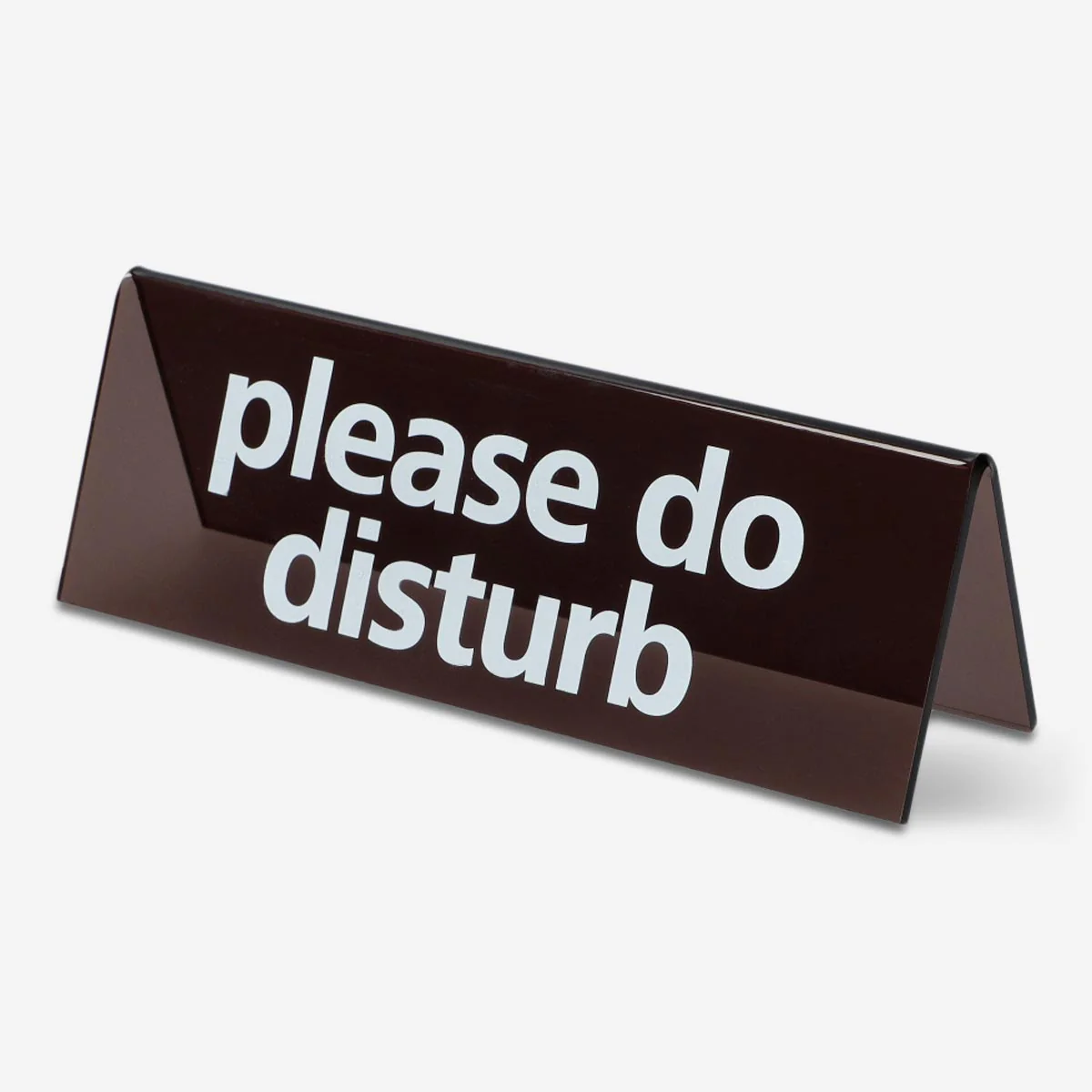 "Please Do Disturb" Yazılı Siyah Masaüstü Tabela - Image 2