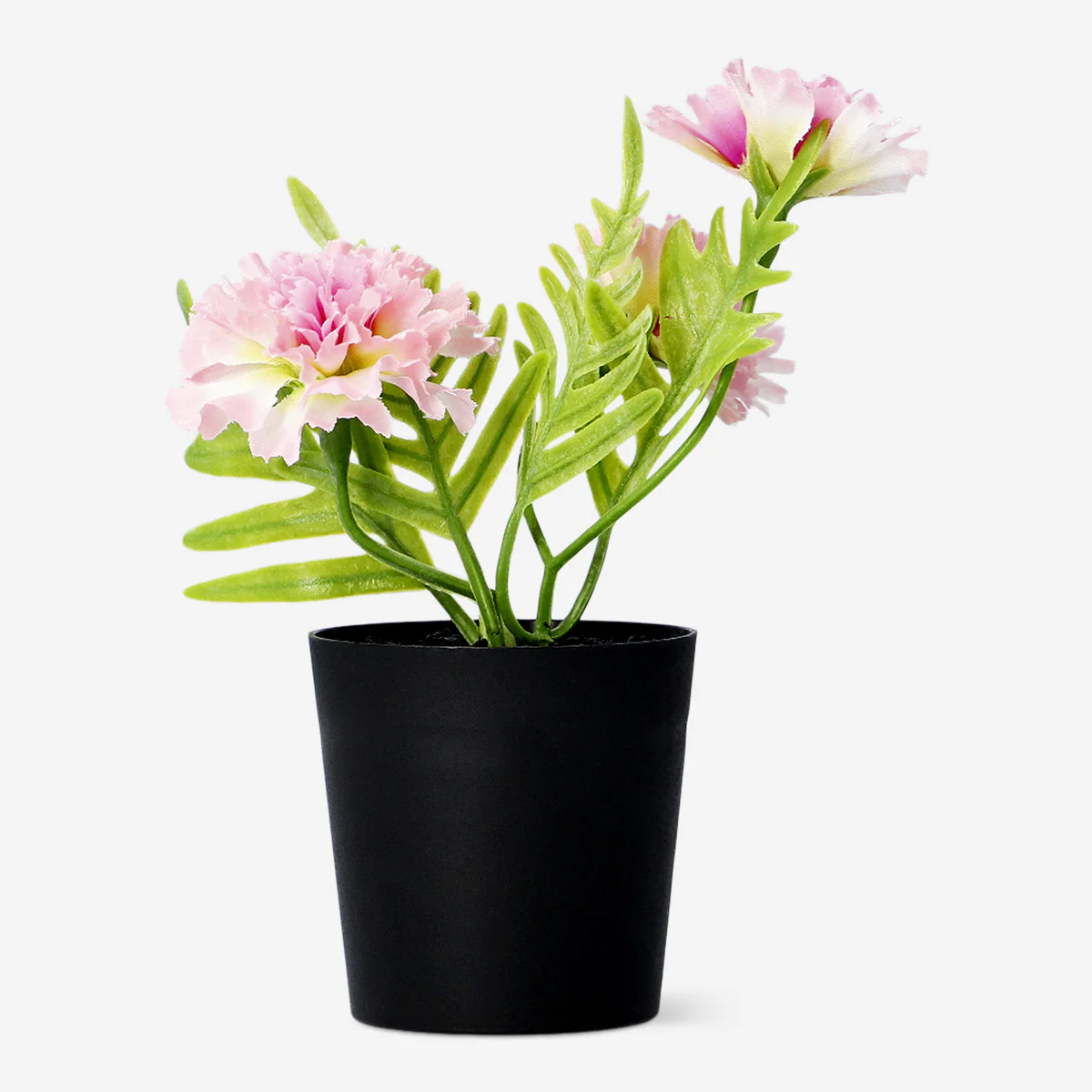 Saksıda Küçük Pembe Yapay Çiçek