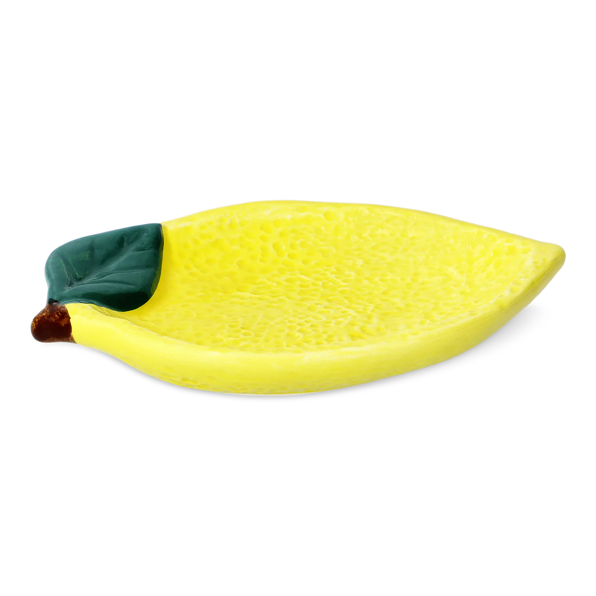 Sarı Limon Şeklinde Seramik Küçük Tabak - Image 3